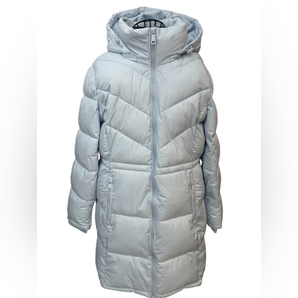 Parka Calvin Klein light gray coat size L